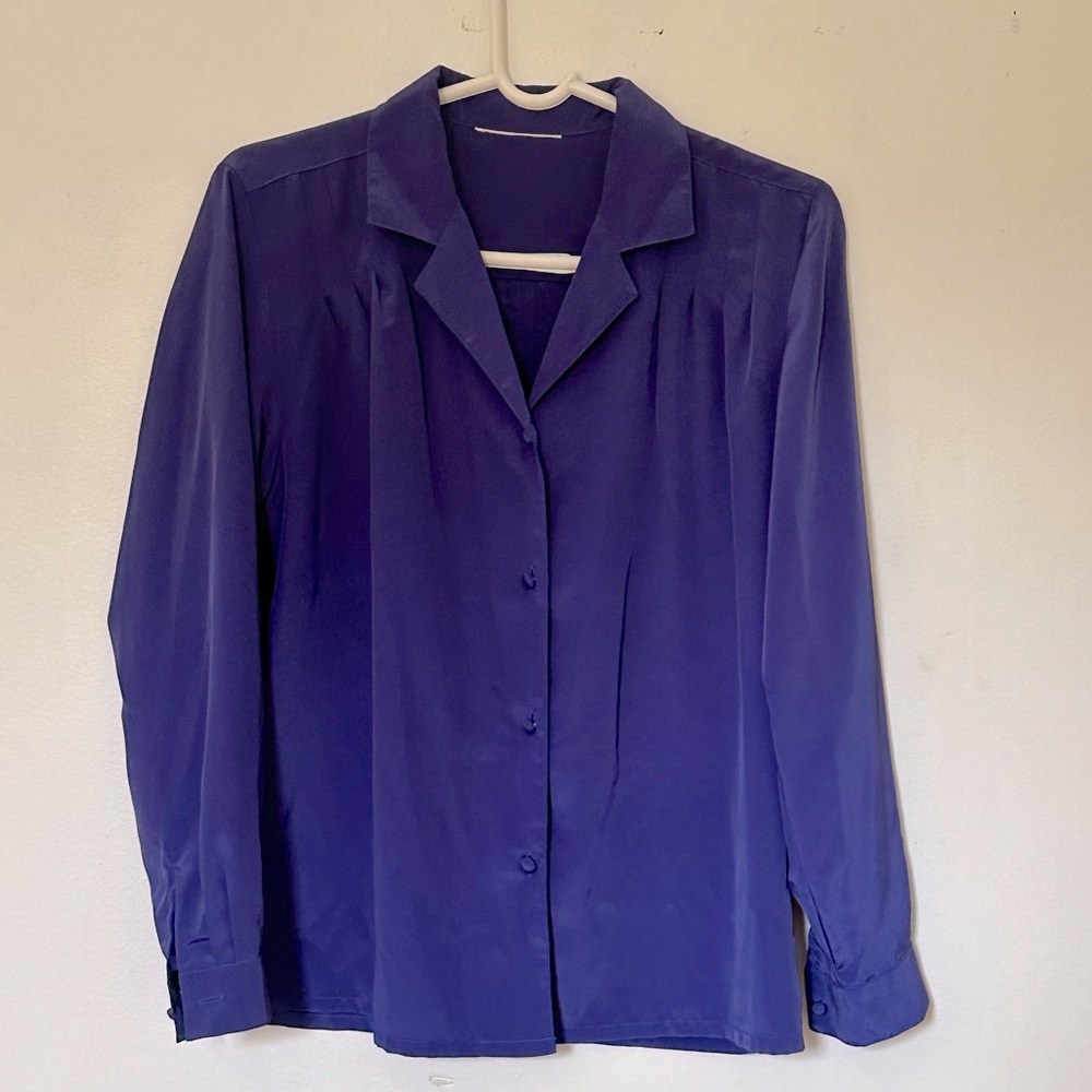 VIOLET SILK DRESS SHIRT